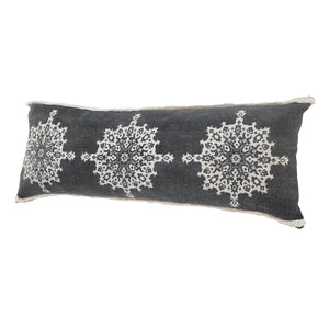 Mandala Lr07657 Dark Gray/White Pillow - Rug & Home