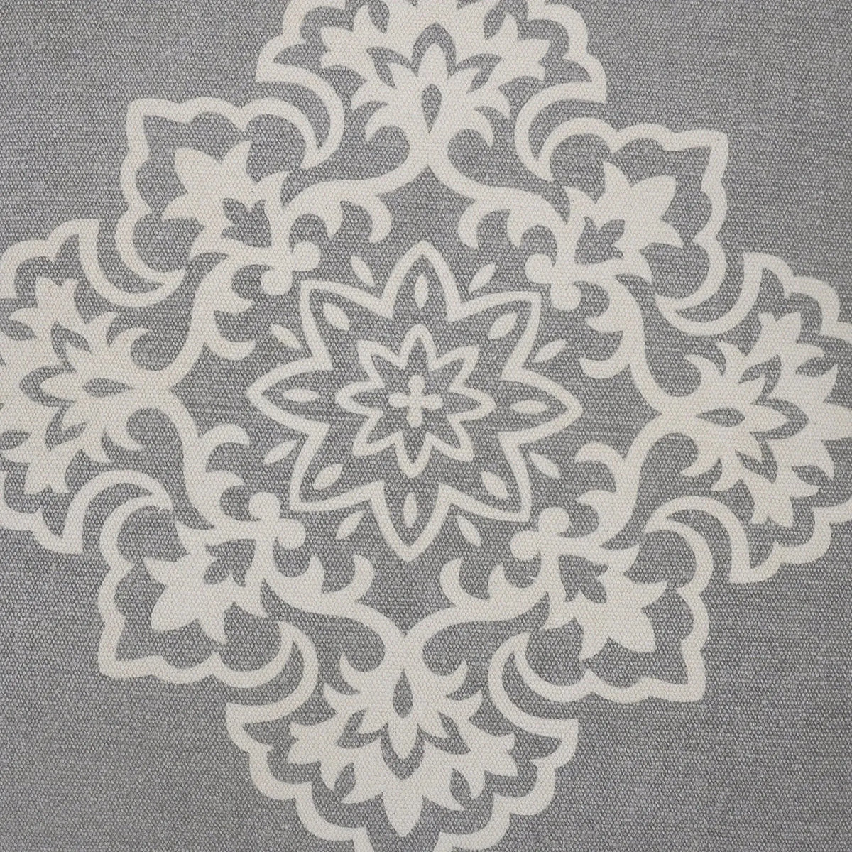 Mandala Lr07658 Light Gray/White Pillow