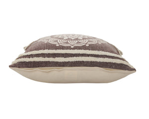 Mandala Lr07680 Hickory Brown/White Pillow - Rug & Home