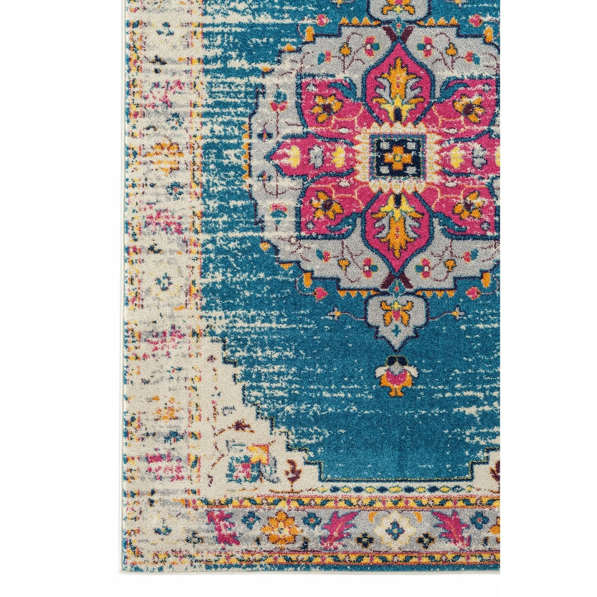 Manhattan MAN-15 Turquoise/Pink Rug - Rug & Home