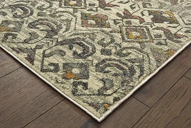 Mantra 1330W Ivory Grey Rug - Rug & Home