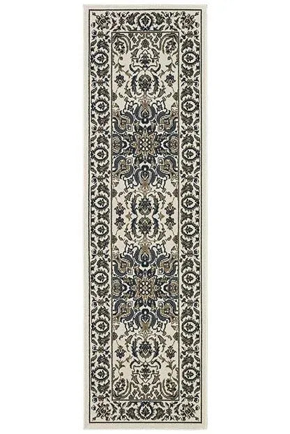 Marina 1248W Ivory Navy Rug