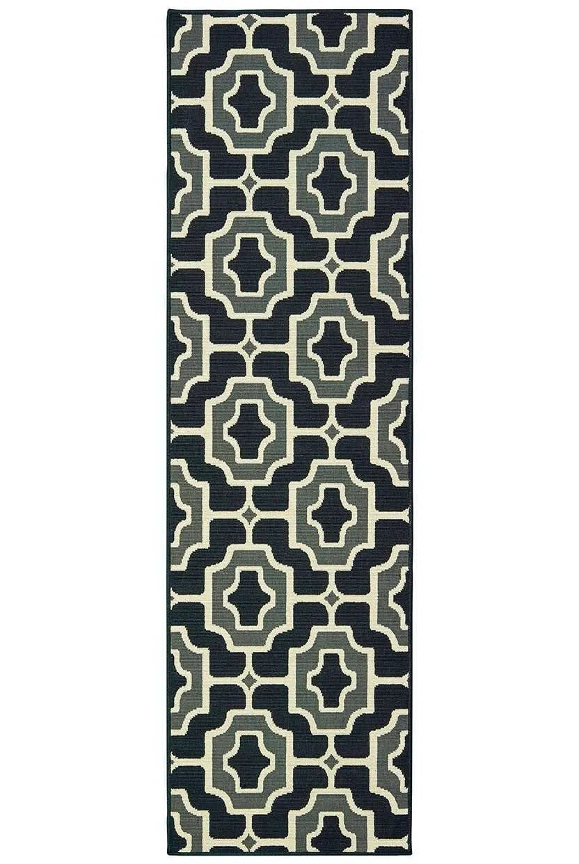 Marina 1491Z Black Grey Rug - Rug & Home