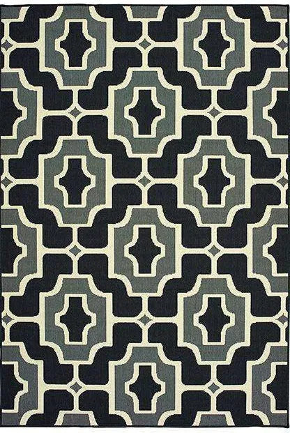 Marina 1491Z Black Grey Rug - Rug & Home