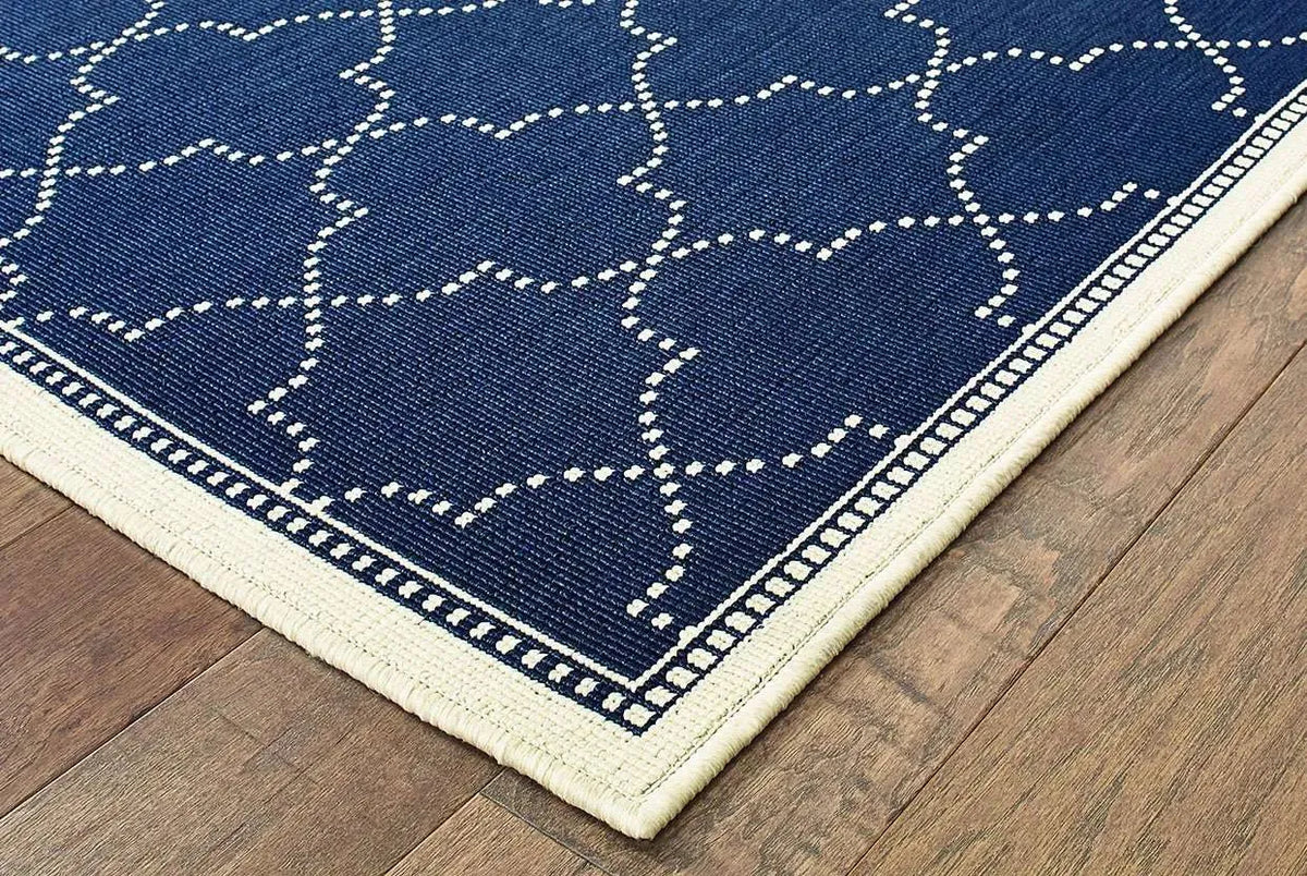 Marina 6025P Navy Ivory Rug