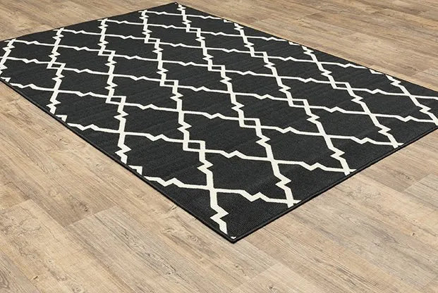 Marina 7763K Black Ivory Rug - Rug & Home