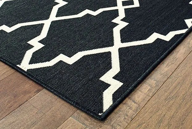 Marina 7763K Black Ivory Rug - Rug & Home