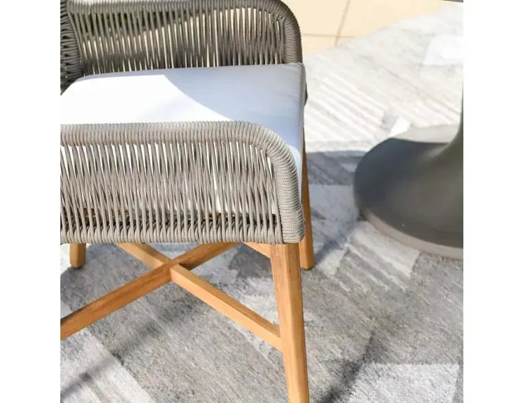 Marley Outdoor Dining Chair Grey