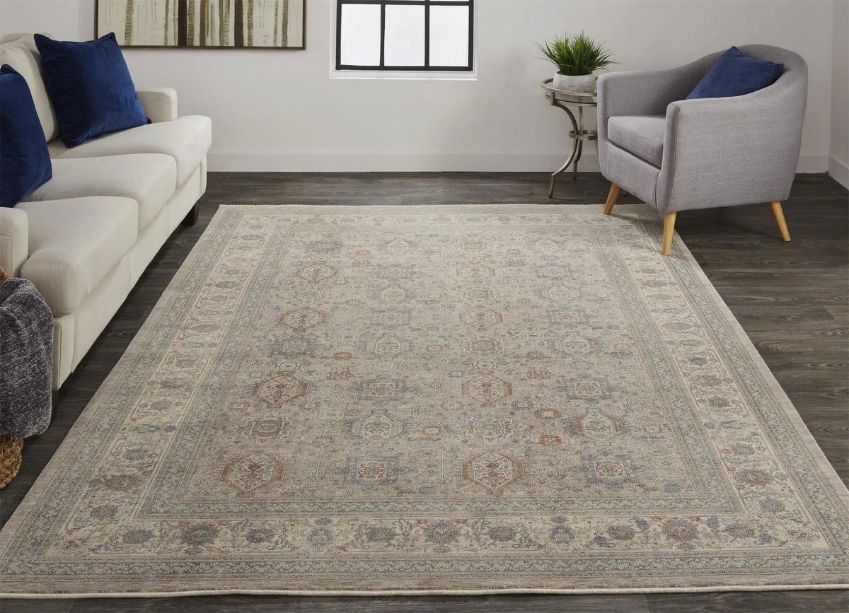 Marquette 3761F Gray/Blue Rug - Rug & Home