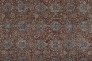 Marquette 3761F Rust/Blue Rug - Rug & Home