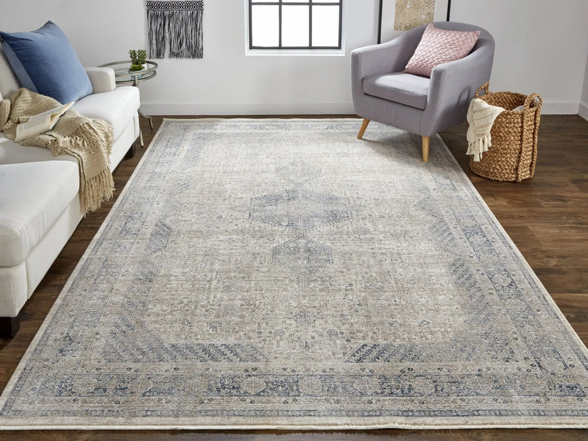 Marquette 3775F Gray/Blue Rug - Rug & Home