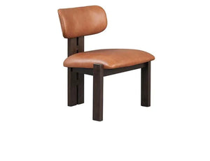 Martina Distressed Leather/Wood Dining Chair - Rug & Home