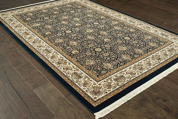 Masterpiece 1331B Navy/ Ivory Rug - Rug & Home