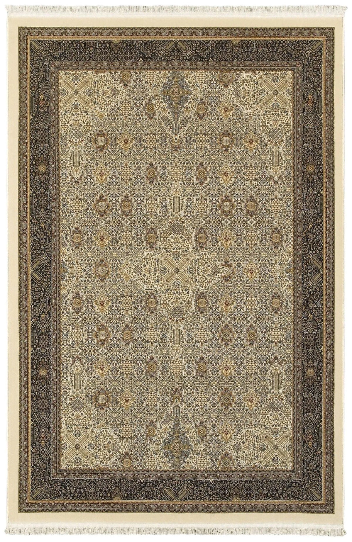 Masterpiece 1335I Ivory/ Black Rug - Rug & Home