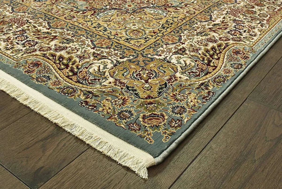 Masterpiece 502L Blue Gold Rug - Rug & Home