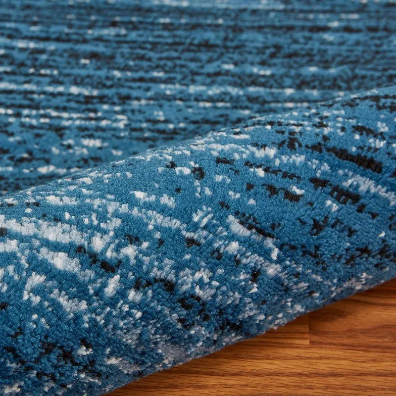 Matrix LR81197 Soft Blue / Black Rug - Rug & Home