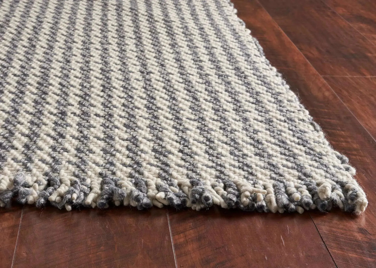 Maui 1342 Houndstooth Ivory Grey Rug