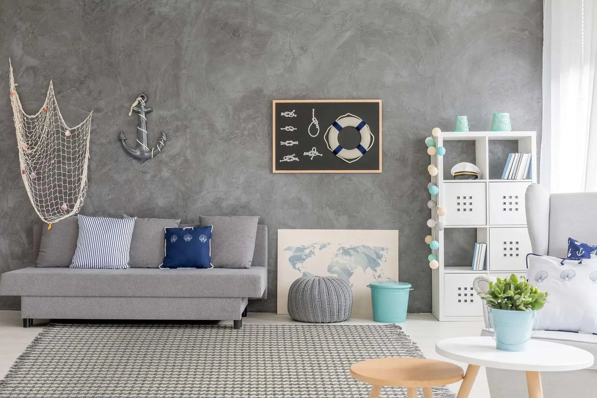 Maui 1342 Houndstooth Ivory Grey Rug