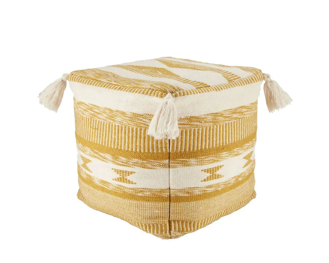 Mayven MYV01 Gold/White Pouf