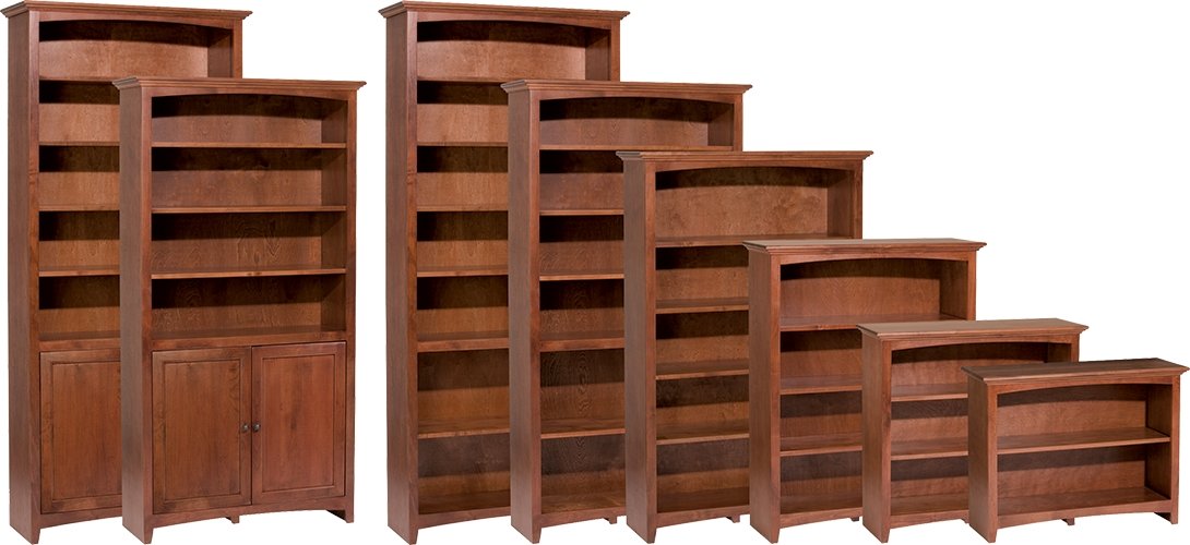 McKenzie Custom 36"W Alder Bookcase - Rug & Home