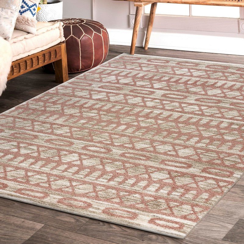 Meadow 81545SLY Salmon/Ivory Rug - Rug & Home