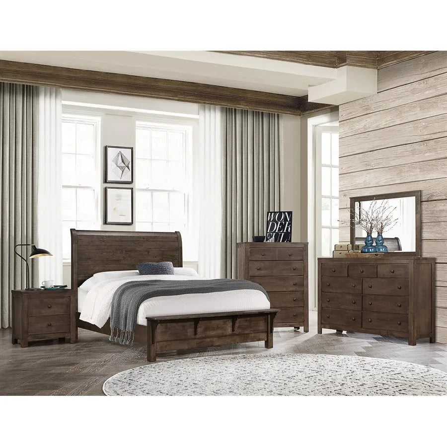 Memphis Sleigh Bed - Rug & Home