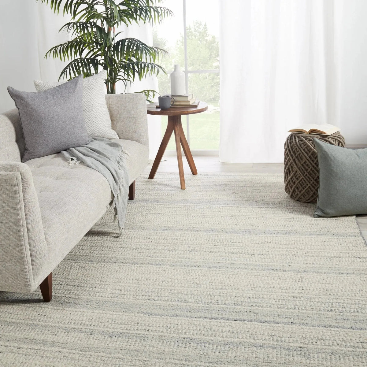 Mendoza Mnd01 Culver Light Gray/Cream Rug
