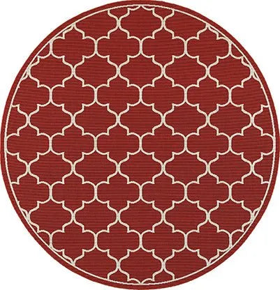 Meridian 1295R Red/ Ivory Rug - Rug & Home