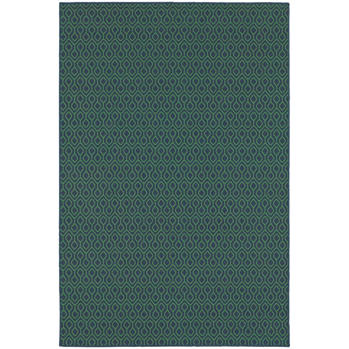 Meridian 1634q Navy/ Green Rug - Rug & Home