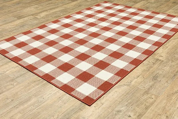 Meridian 2598R Red/Ivory Rug - Rug & Home