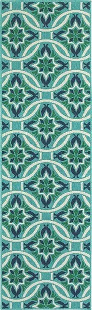 Meridian 5868L Blue/ Green Rug - Rug & Home