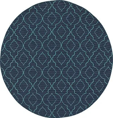 Meridian 7541B Navy/ Blue Rug - Rug & Home