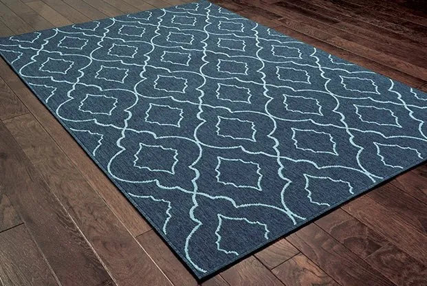 Meridian 7541B Navy/ Blue Rug - Rug & Home