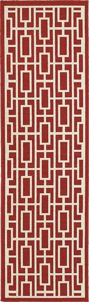 Meridian 9754R Red/ Ivory Rug - Rug & Home