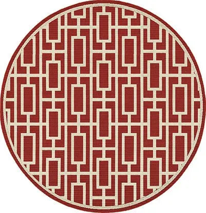 Meridian 9754R Red/ Ivory Rug - Rug & Home