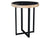 Merlin Accent Table Black/White - Rug & Home