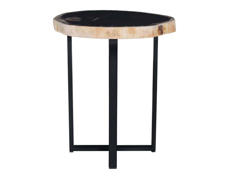 Merlin Accent Table Black/White - Rug & Home