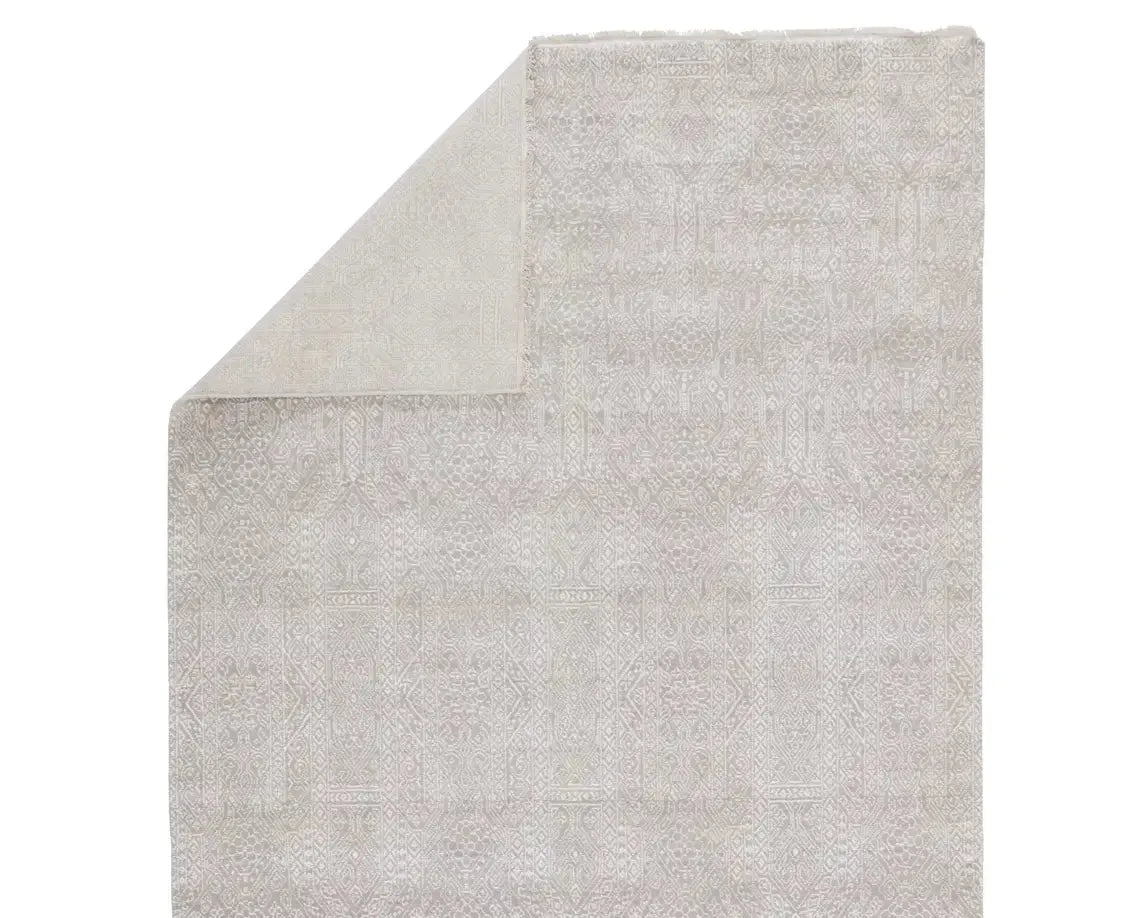 Merritt MER05 Light Grey/Ivory Rug - Rug & Home