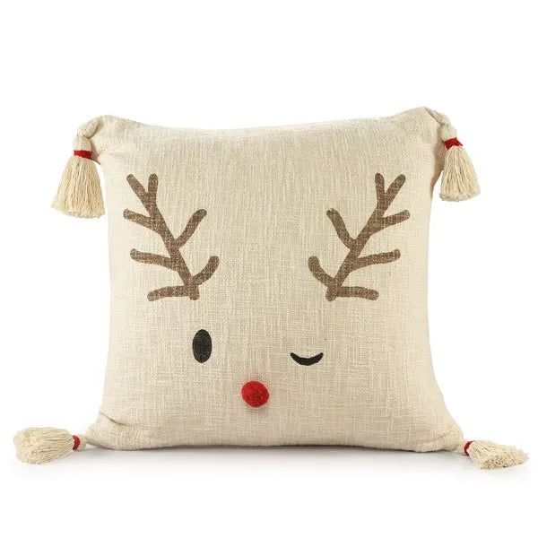 Merry 07945IVD Ivory/Red Pillow - Rug & Home