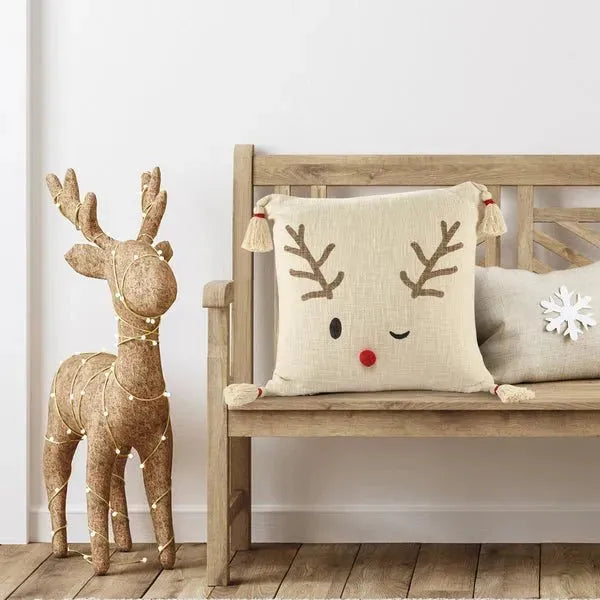 Merry 07945IVD Ivory/Red Pillow