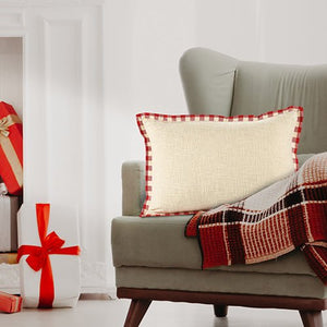 Merry 07946REI Red/Ivory Pillow - Rug & Home