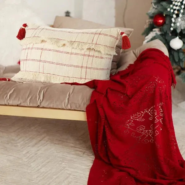 Merry 07947REI Red/Ivory Pillow