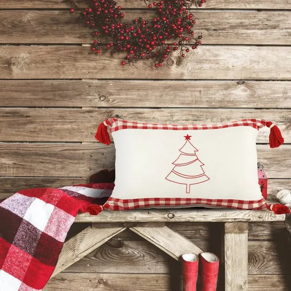 Merry 07948REI Red/Ivory Pillow - Rug & Home