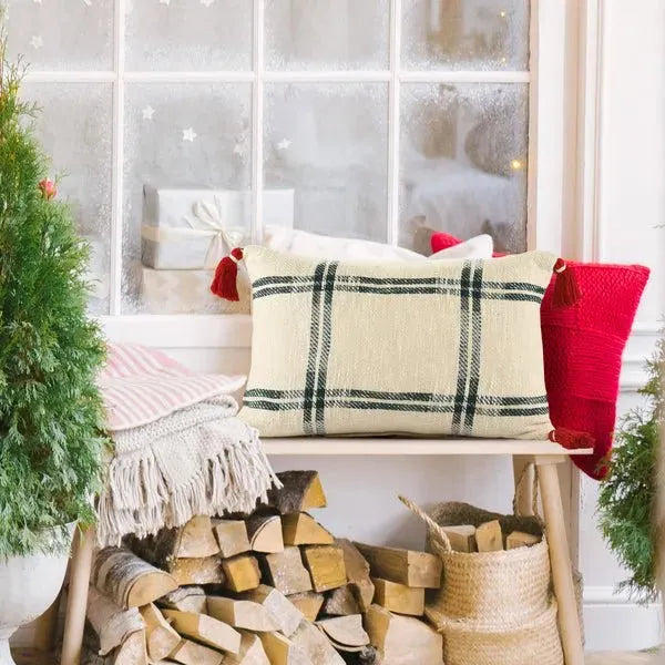 Merry 07950GRI Green/Ivory Pillow