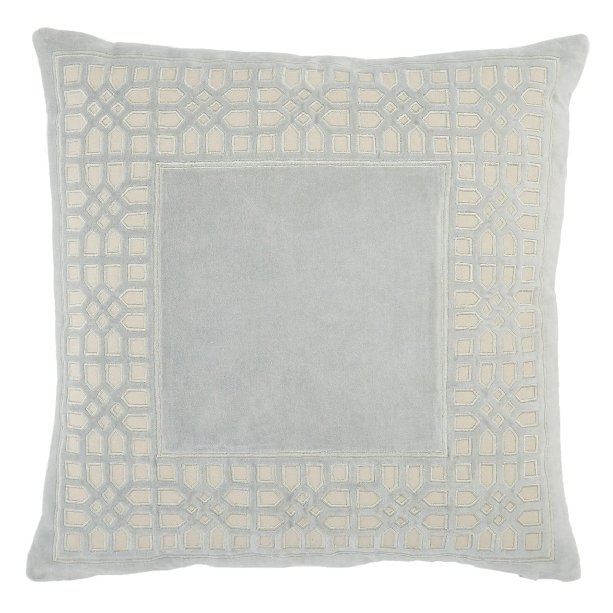 Mezza Mez02 Azilane Light Blue/Cream Pillow - Rug & Home