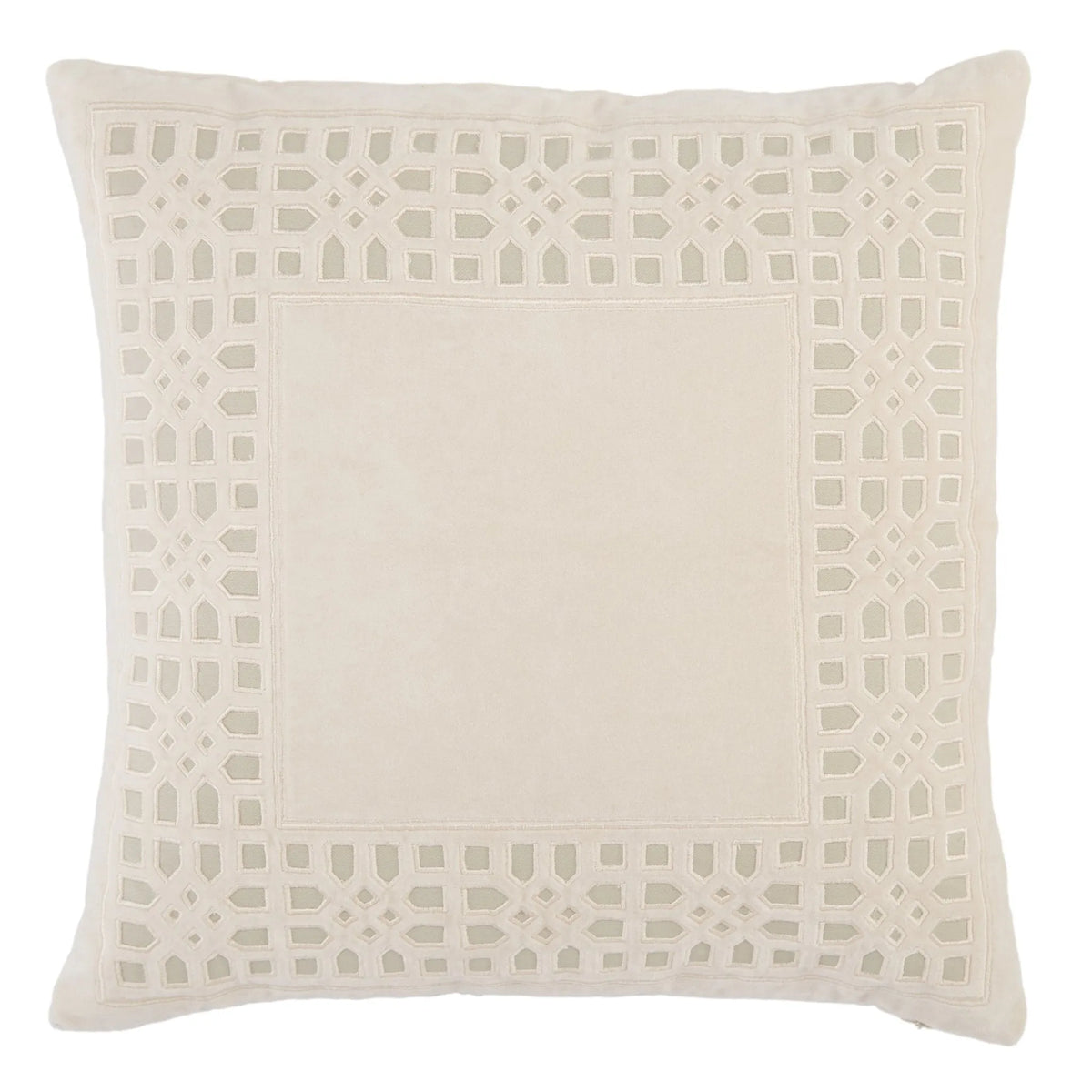 Mezza Mez03 Azilane Beige/Light Gray Pillow - Rug & Home