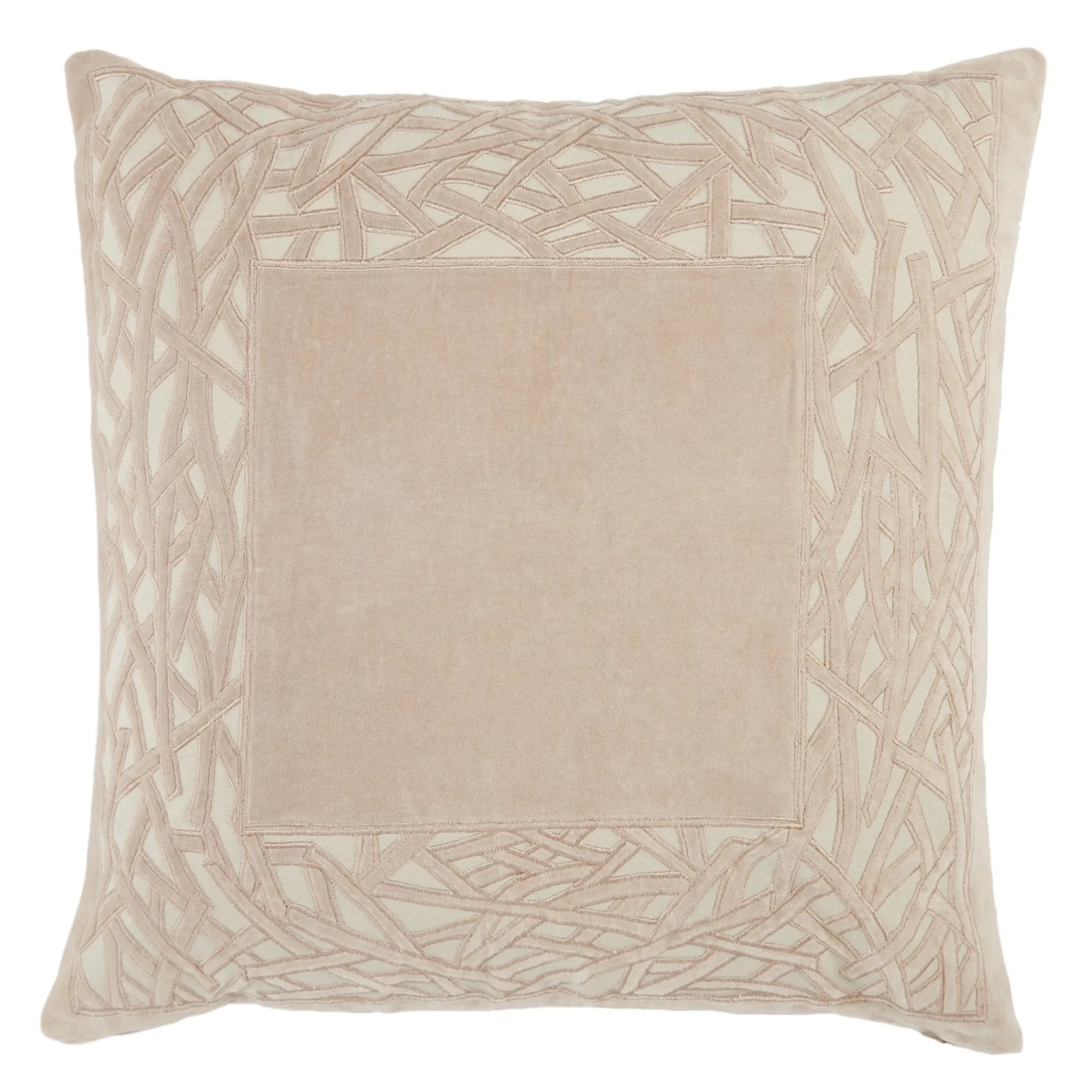 Mezza Mez05 Birch Tan/Taupe/Cream Pillow - Rug & Home