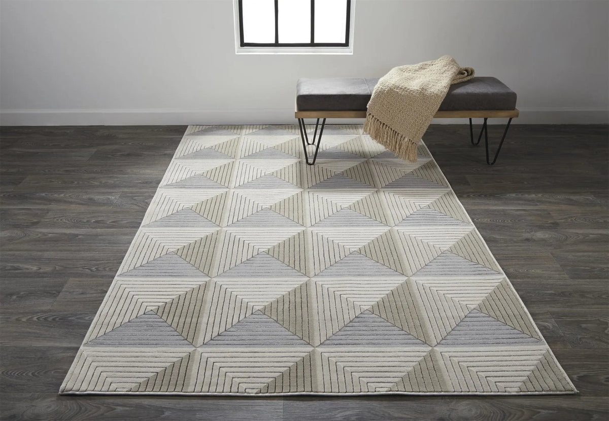 Micah 3044F Gray/Silver Rug - Rug & Home