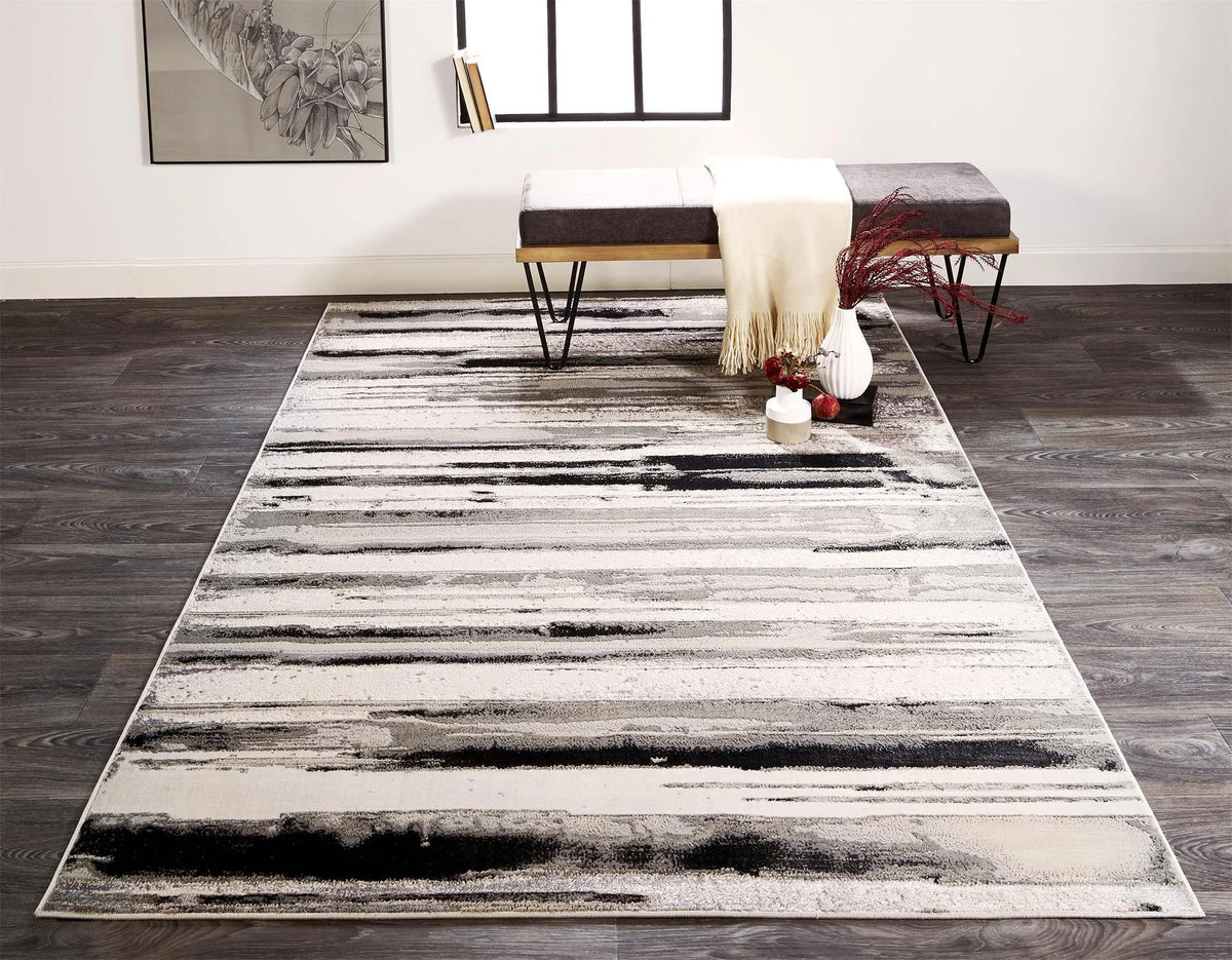 Micah 3049F Silver/Gray Rug - Rug & Home