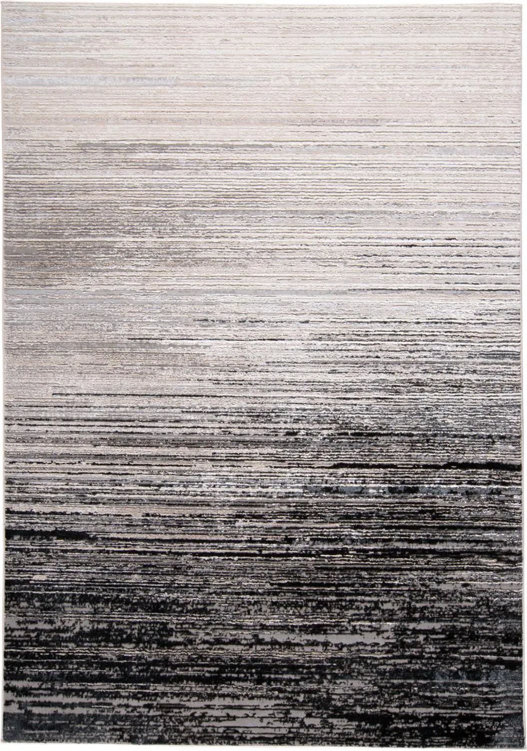 Micah 3337F Black/Silver Rug - Rug & Home